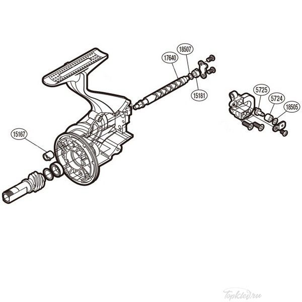 Запасная часть для катушки Shimano Oscillation Set набор для бесконечного винта (PK0445)