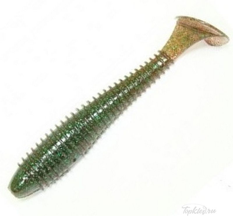 Приманка силиконовая Keitech Swing Impact FAT 3.8" #302 Plum Green FLK.
