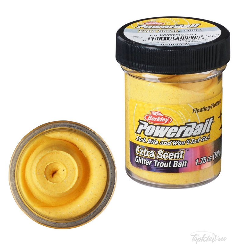 Паста форелевая Berkley PowerBait Extra Scent Glitter Cheese Gltr