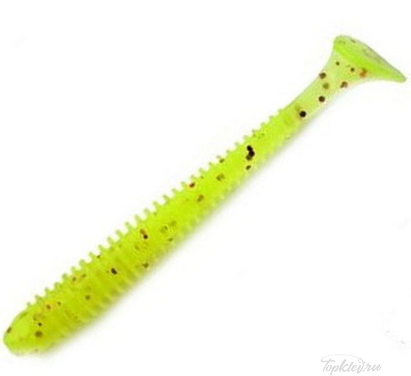 Приманка силиконовая Keitech Swing Impact 4" PAL #01 Chartreuse Red Flake