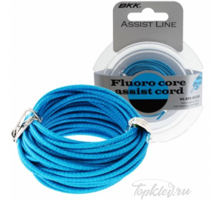Поводковый материал BKK Fluoro Core Assist Cord 100lb 5м Поводковый материал BKK Fluoro Core Assist Cord 100lb 5м