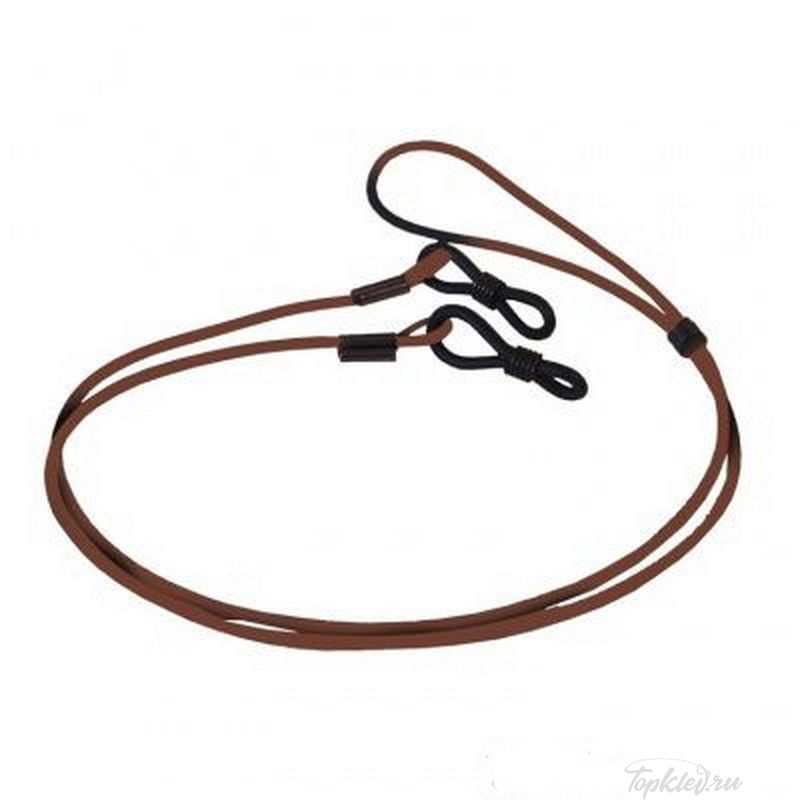 Страховочный шнурок Flying Fisherman 7650B Rubber Retainer, Brown w/ Rubber Grip Loops