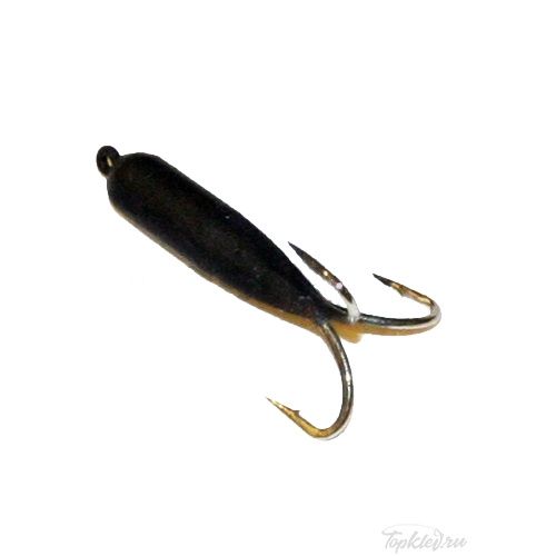 Мормышка МастИв вольфрамовая Чёрт 3 петля L=12 чёрный, б/о, 1,1гр. (230) (10 шт)