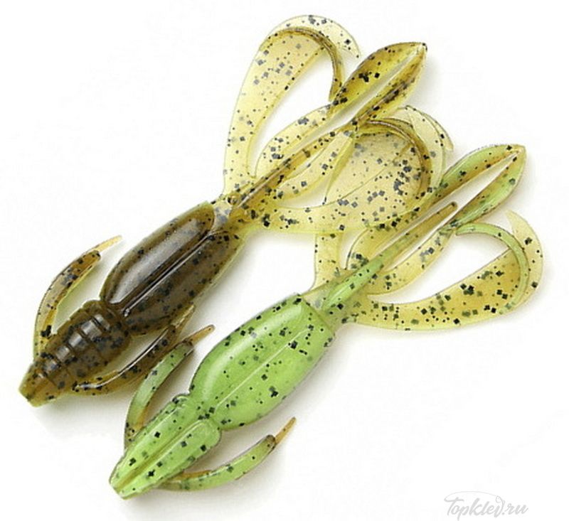 Приманка силиконовая Keitech Crazy Flapper 3.6" #401 Green Pumpkin PP. Ch
