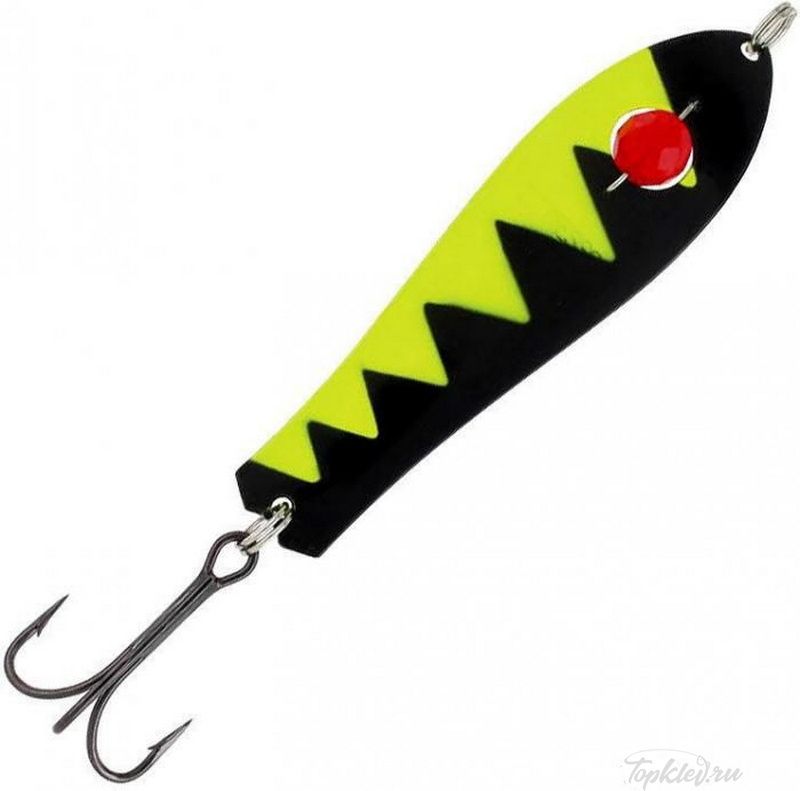 Блесна Kuusamo Professor 3, 75/12 (бусинка) BL/FYe-S, UV