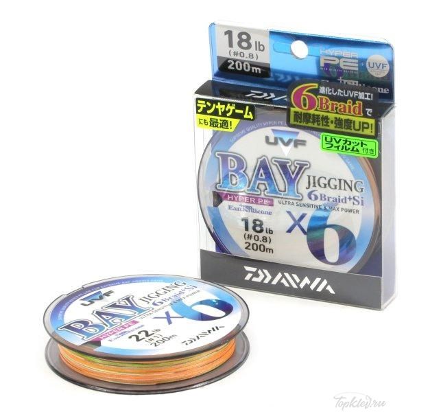 Шнур плетёный PE Daiwa - UVF BAY JIGGING 6+SI #0.6-200m