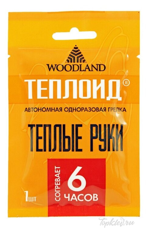 Грелка одноразовая для рук Woodland Теплоид 6ч