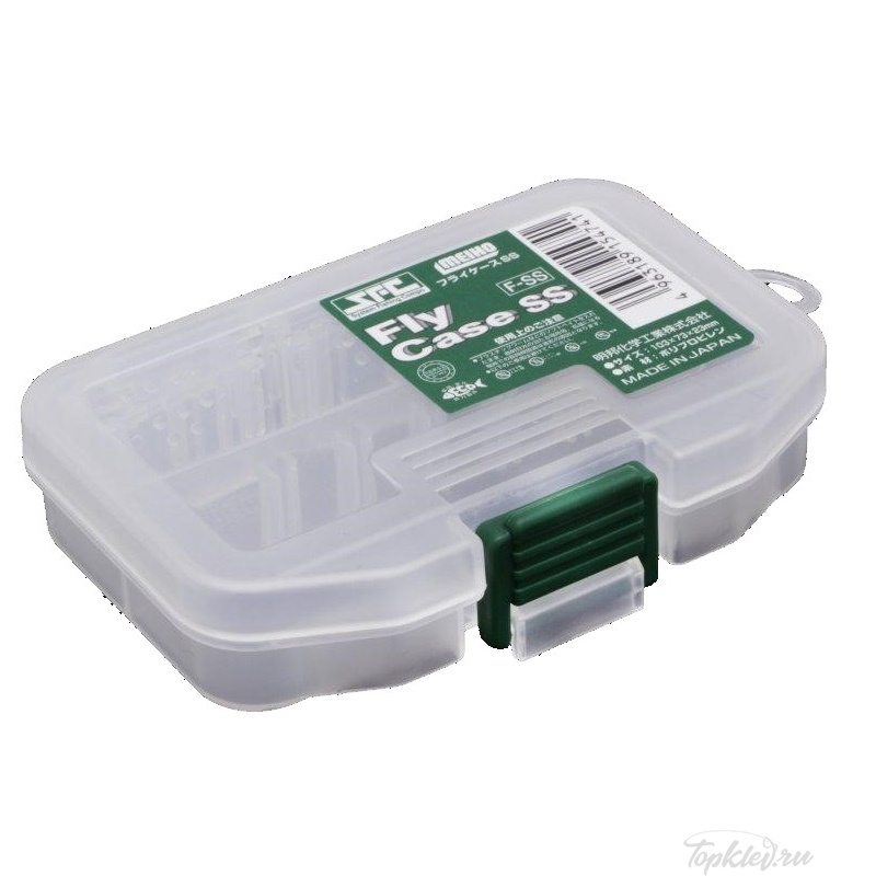 Коробка Meiho FLY CASE SS 2 отделения с разделителями наружные размеры: 103x73x23mm