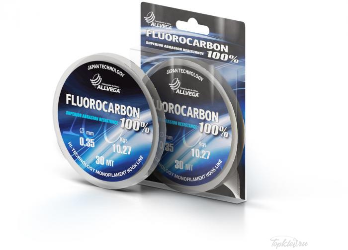 Флюорокарбон Allvega "FX FLUOROCARBON 100%" 0.35мм (30м) (10,27кг)