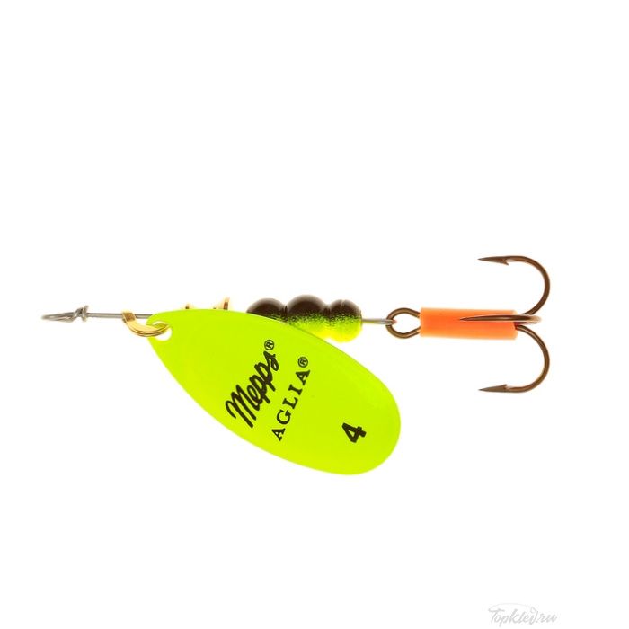 Блесна вращающаяся Mepps "Aglia Fluo Chartr" блистер №4