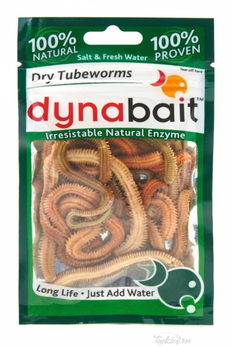 Наживка Dynabait Solid Blue Dry Tubeworms