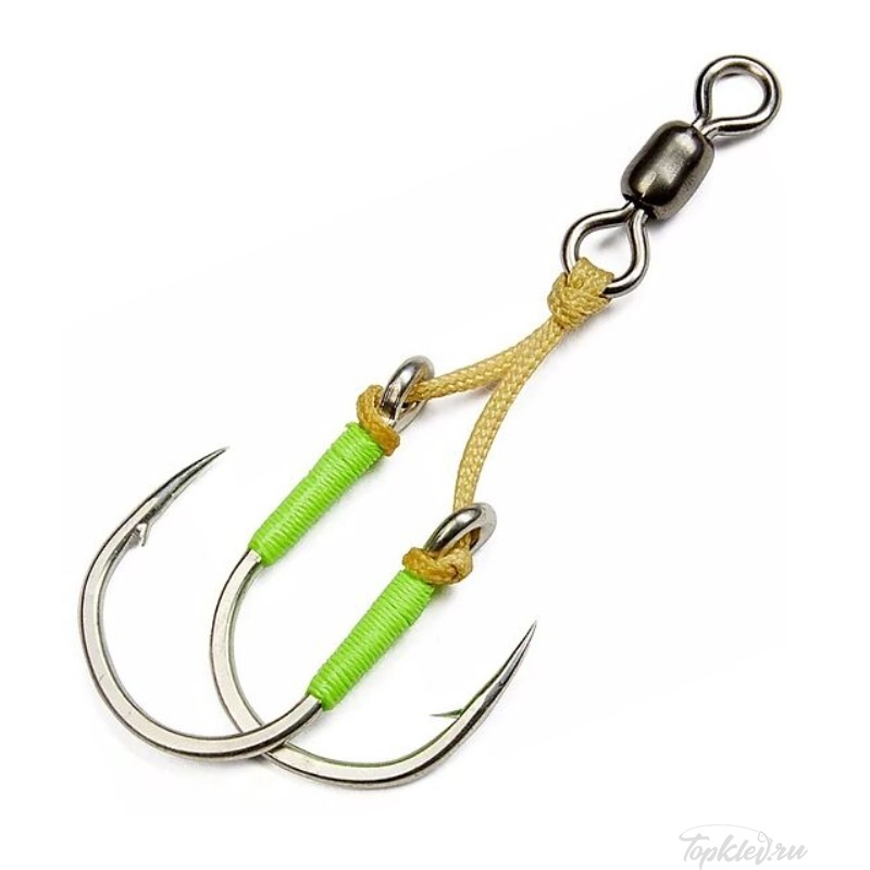 Крючки Higashi Twin Assist Hook HB-007 #4/0 Крючки Higashi Twin Assist Hook HB-007 #4/0