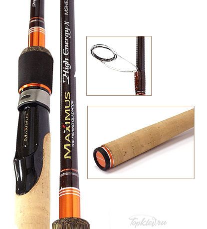 Удилище спиннинговое Maximus High Energy - X 24MH 2,4m / 15-40g