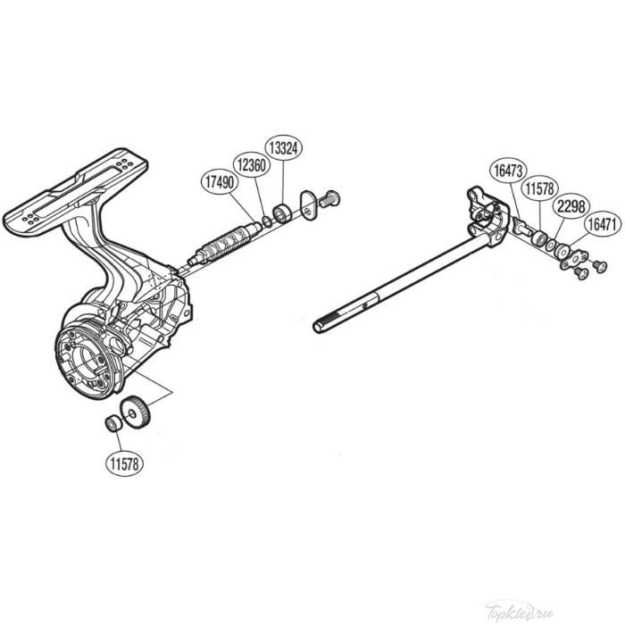Запасная часть для катушки Shimano Oscillation Set набор для бесконечного винта (PK0340)