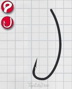 Крючок Gamakatsu G-Carp A1 Long Claw T/C №2 (10шт.)