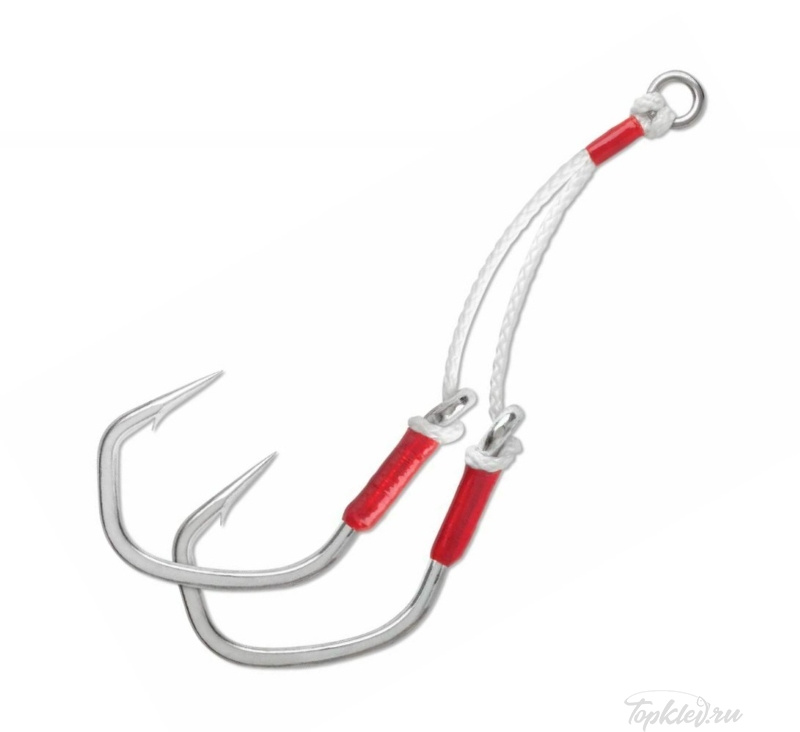 Крючок Assist VMC 7117 TI (олово) №2/0 (3 пары)