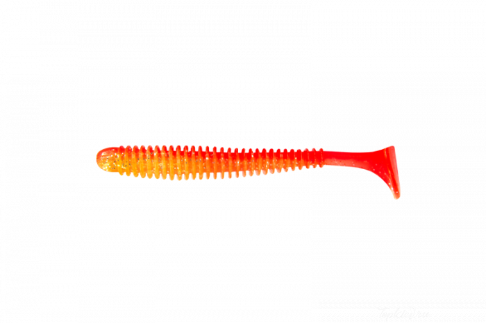 Приманка мягкая Allvega "Skinny Tail" 8,75см 5г (5шт.) цвет orange back silver flake