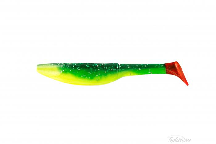 Приманка мягкая Allvega "Belly Dance Shad" 7см 3,5г (7шт.) цвет salad green silver flake RT