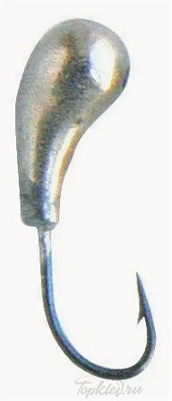 Мормышка вольфрамовая Dixxon-Rus Чесночинка с отверстием d3.5, никель (10шт)