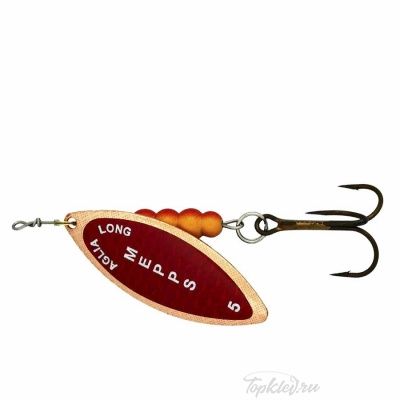 Блесна вращающаяся Mepps "Longue Redbo CU" блистер №5