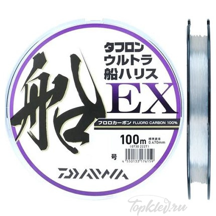 Флюорокарбон Daiwa Toughron Ultra Fune Harisu EX #4 (100м, 7.3кг, 0.33мм) #Natural