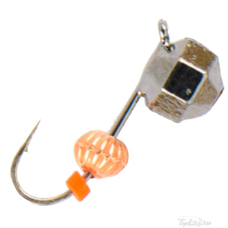 Мормышка вольфрамовая Dixxon DS Fishing Шар с большими гранями с ушком d5,7, черный никель (5 шт)