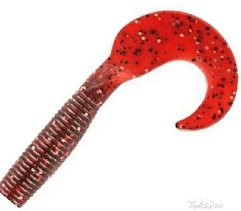 Приманка мягкая Allvega "Flutter Tail Grub" 5,5см 1,8г (10шт.) цвет cranberry seed