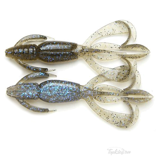 Приманка силиконовая Keitech Crazy Flapper 2.8" #462 Electric Smoke Craw