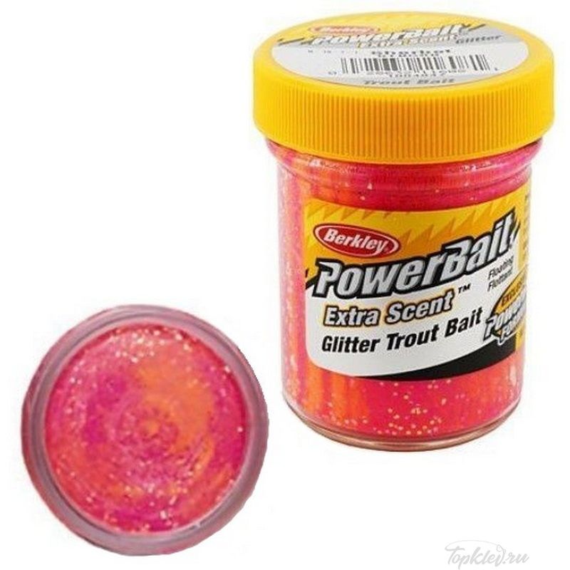 Паста форелевая Berkley PowerBait Select Glitter Trout Bait Sherbet 50gr