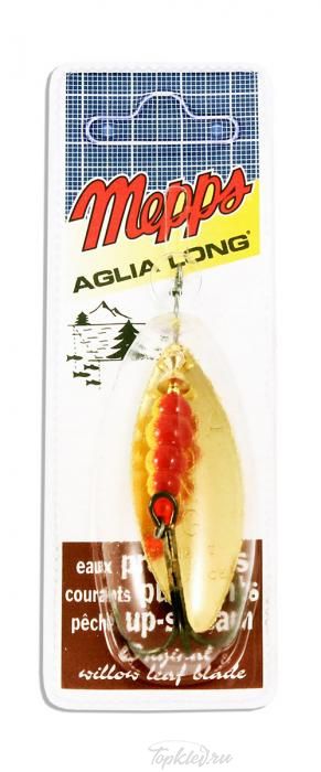 Блесна вращающаяся Mepps "Aglia Longue OR" блистер №4 (17г)
