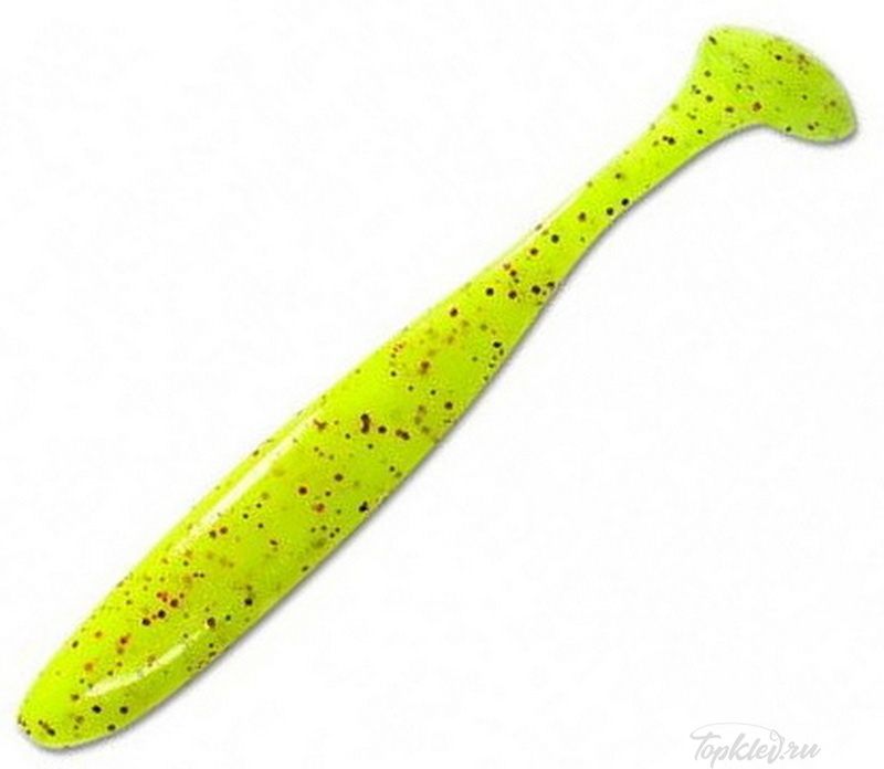 Приманка силиконовая Keitech Easy Shiner 3.5" PAL #01 Chartreuse Red Flake