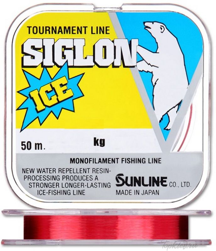 Монолеска Sunline SIGLON ICE FISHING 50M красная #1.5/0.205mm