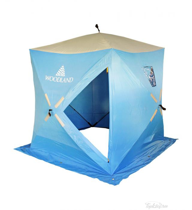 Палатка зимняя Woodland ICE FISH 2, 165х165х185 см (синий)NEW
