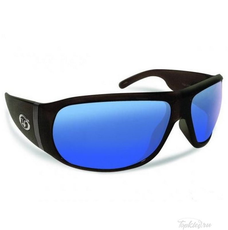 Очки Flying Fisherman 7310BSB Pago, Matte Black, Smoke/Blue Mirror