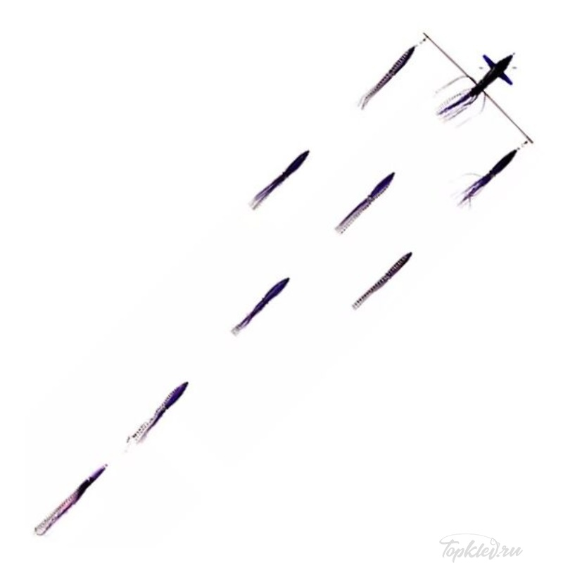 Оснастка Higashi 18 Right Direction Flock fish 9 Squid 580гр #Purple/Black