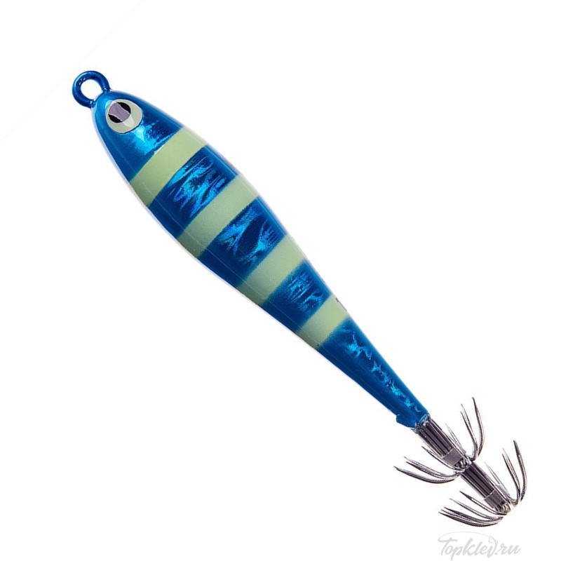 Кальмарница Higashi Squid Paint Sinker 150гр #03 Blue-Zebra Glow