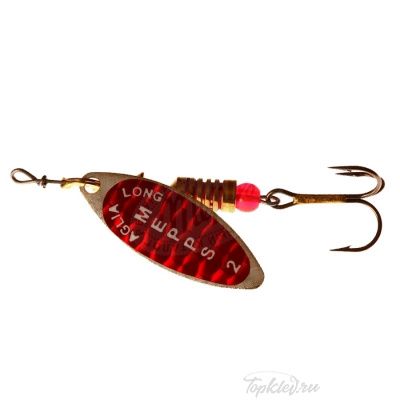 Блесна вращающаяся Mepps "Longue Redbo AG" блистер №1