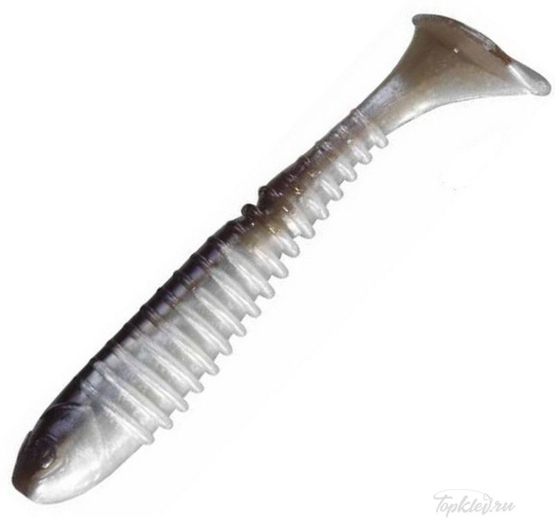 Приманка Berkley Flex Rib Shad 9cm (75шт) SMELT