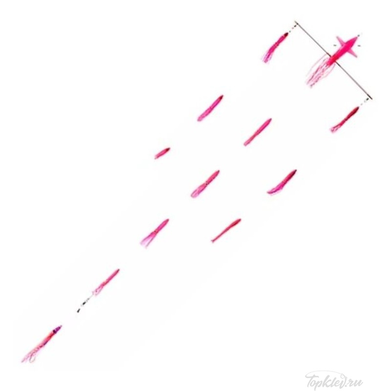 Оснастка Higashi 18 Right Direction Flock fish 6 Squid 490гр #Pink Tiger