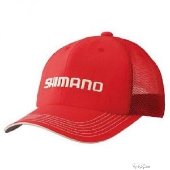 Кепка Shimano Basic Half Mesh Cap CA-032N красный