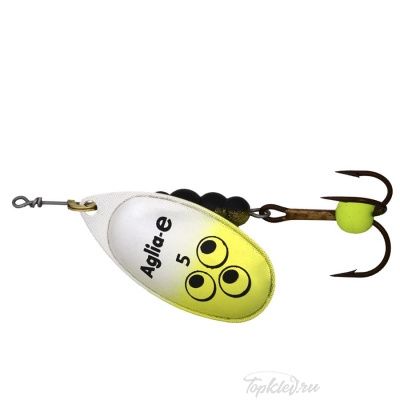 Блесна вращающаяся Mepps "Aglia E" №5 Chartreuse Bright на подложке 1 шт.