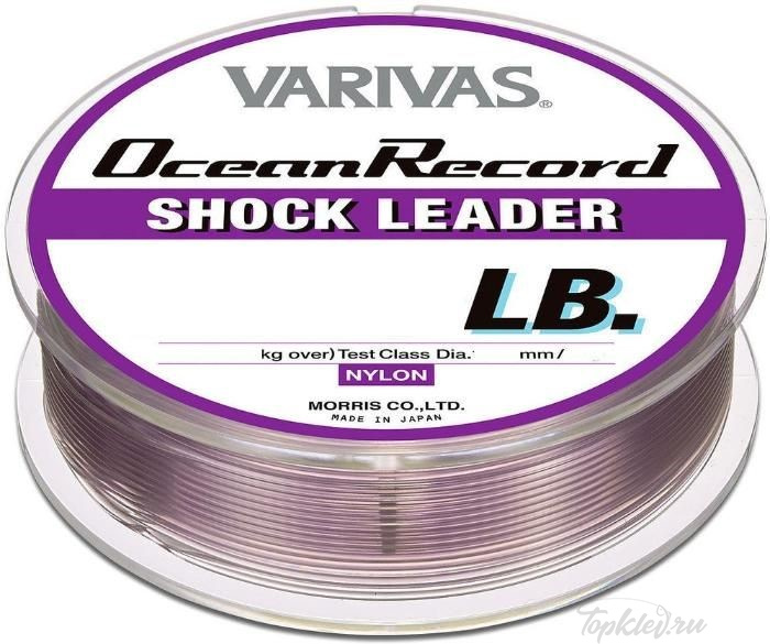 Лидер морской нейлон Varivas Ocean Record Shock Leader 50m 220lb (＃60) 1.28mm