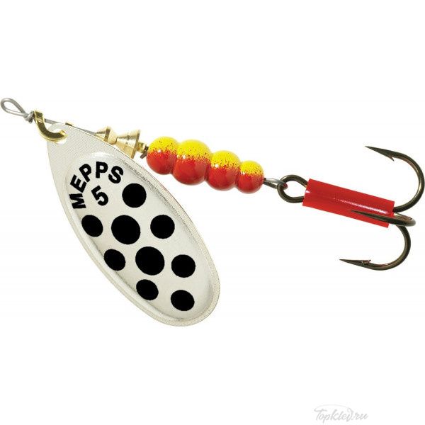 Блесна вращающаяся Mepps Aglia PTS Black 5 S ( уп.5шт.)