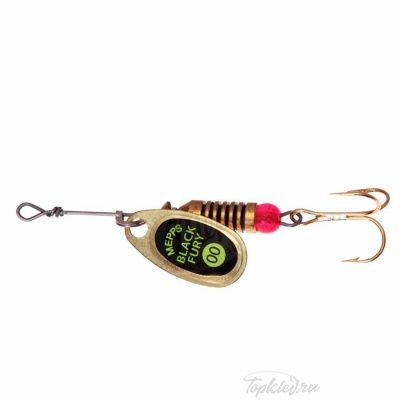Блесна вращающаяся Mepps "Black Fury CHART OR" блистер №00