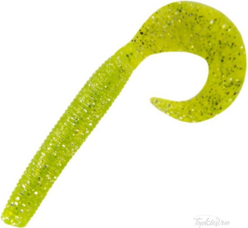Приманка мягкая Allvega "Cigar Grub" 9,5см 7,5г (5шт.) цвет chartreuse