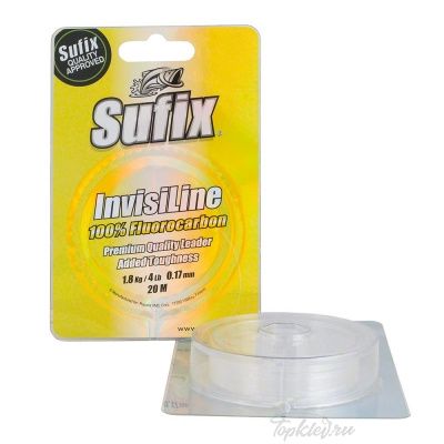 Флюорокарбон Sufix Invisiline прозрачная 20м 0.21мм 2.7кг