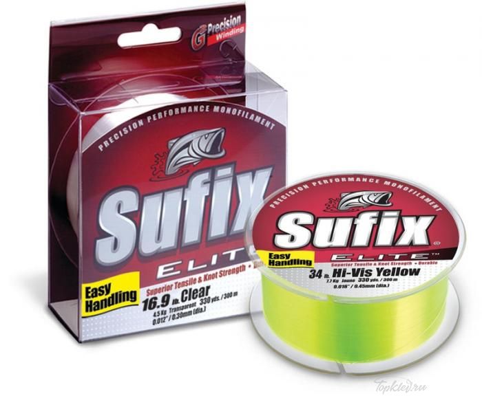 Леска Sufix Elite x10 прозрачная 100м 0.23мм 4,4кг