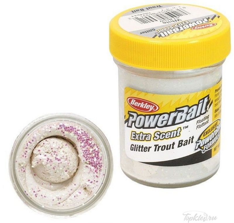 Паста форелевая Berkley PowerBait Select Glitter Trout Bait White 50gr
