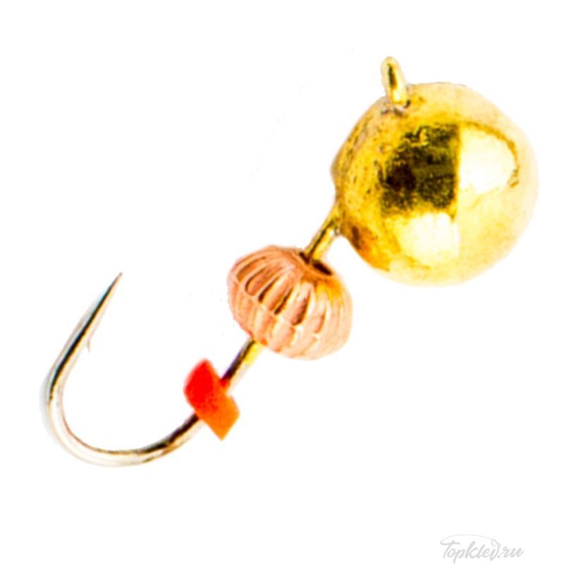 Мормышка вольфрамовая Dixxon DS Fishing Шар с ушком d6,0, золото (5 шт)