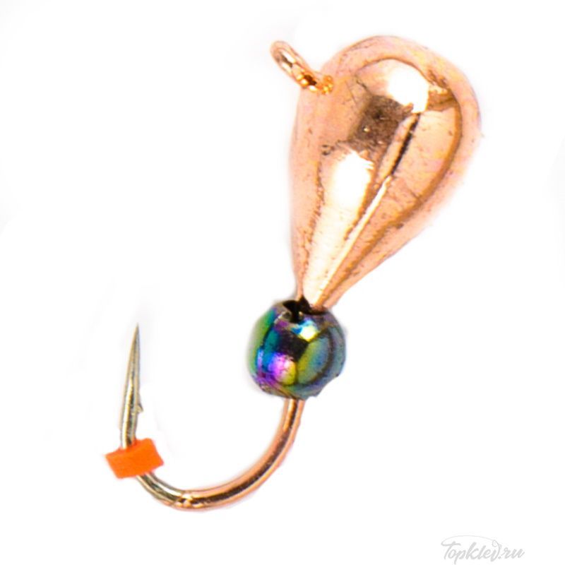 Мормышка вольфрамовая Dixxon DS Fishing Капля с ушком d6,8, медь (5 шт)